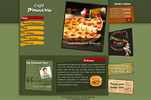 Restaurant website design company delhi