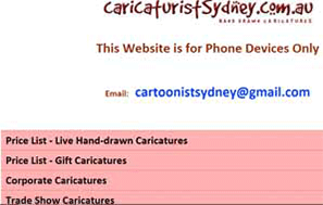 Caricaturist Sydney