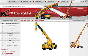 cranes services website design company