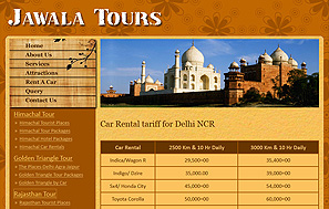 Travels web designing company delhi